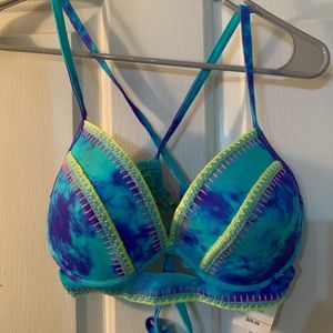 Tie-dye bikini top